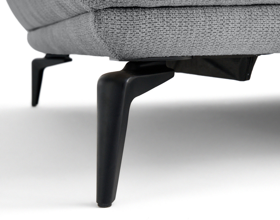 Canapé droit 2 places en tissu texturé Arica