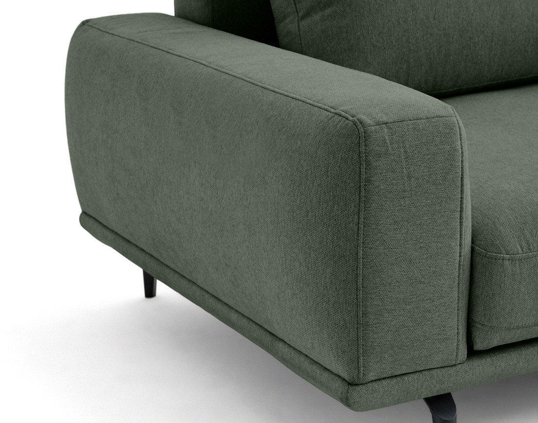 Canapé droit 2 places en tissu Vicence