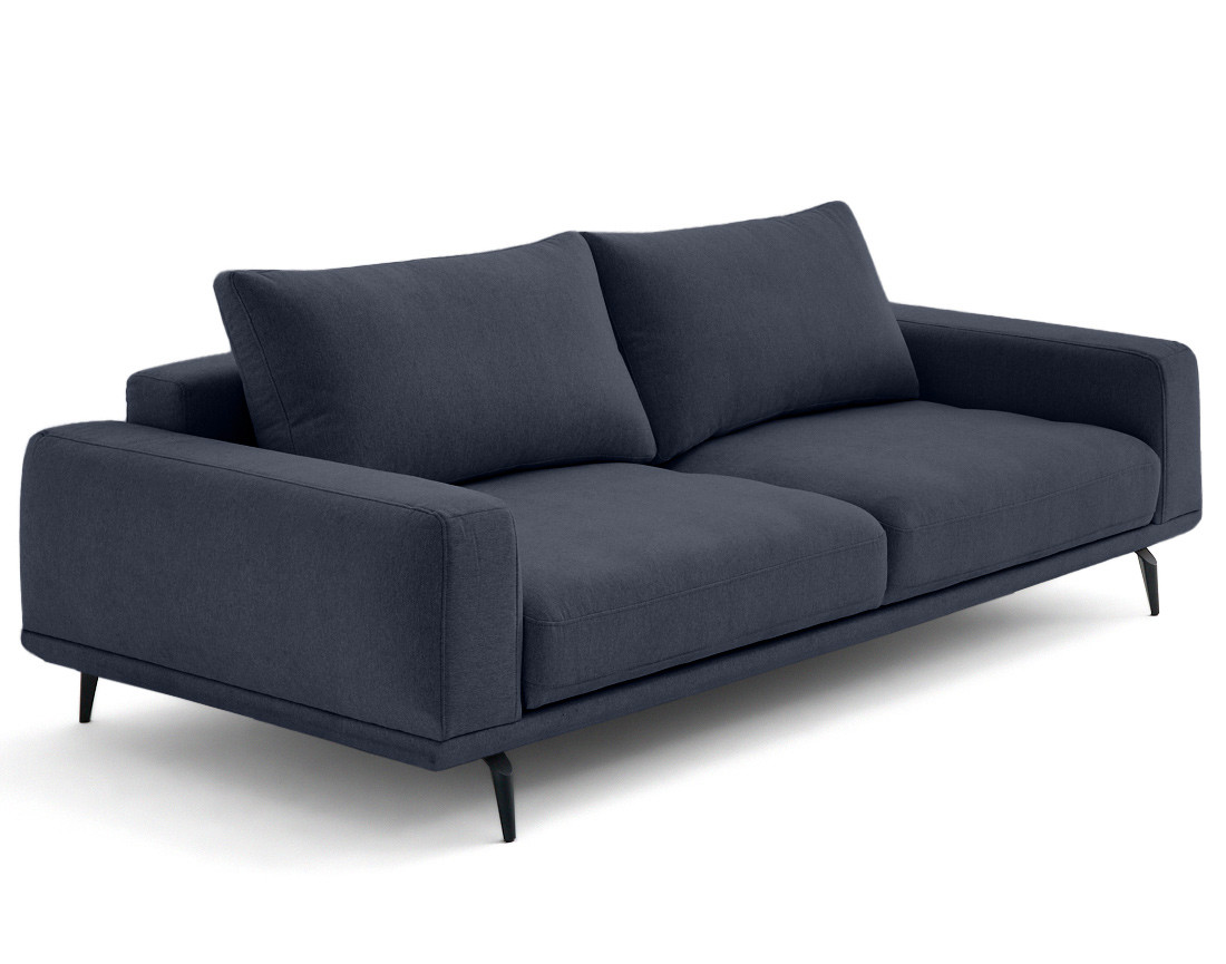 Canapé droit 3 places convertible en tissu Vicence