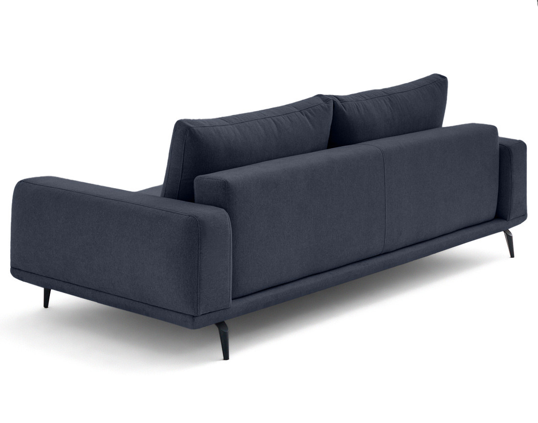 Canapé droit 3 places convertible en tissu Vicence