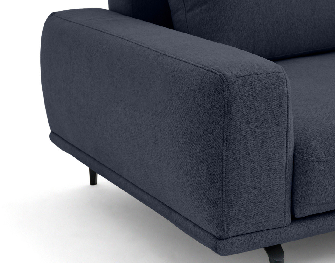 Canapé droit 3 places convertible en tissu Vicence