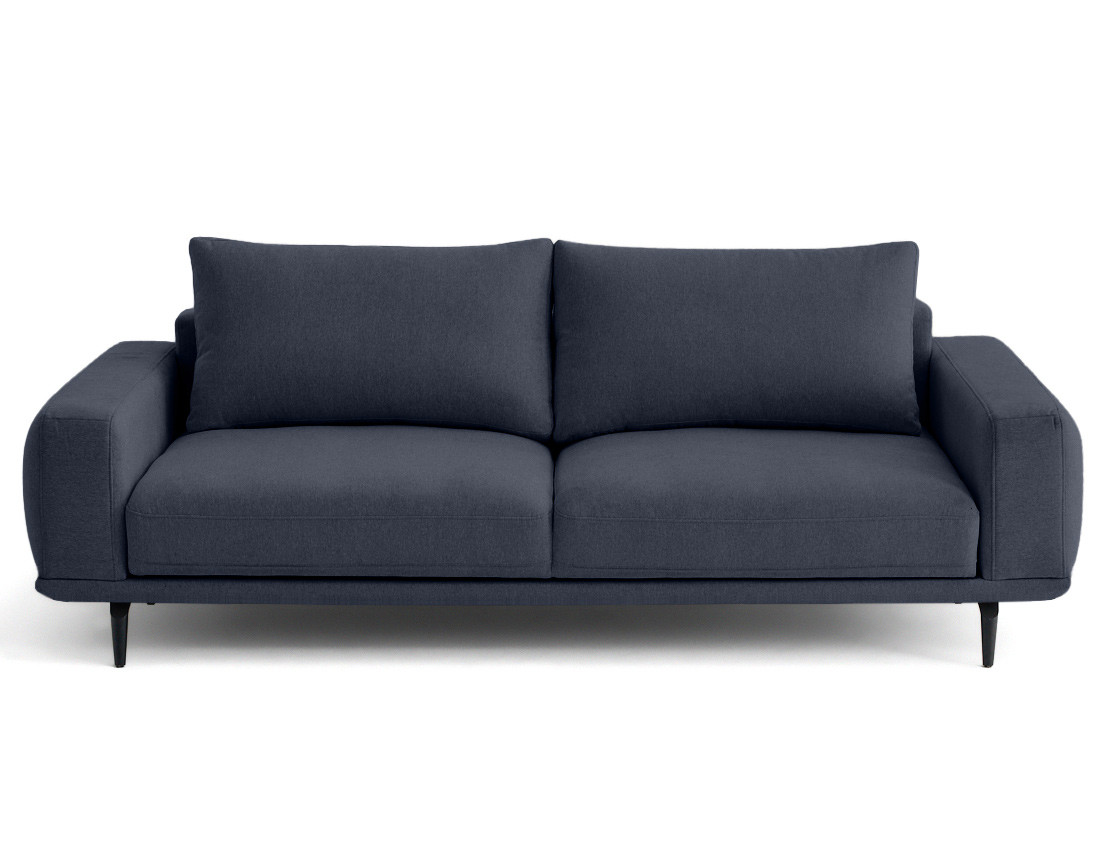 Canapé droit 3 places convertible en tissu Vicence