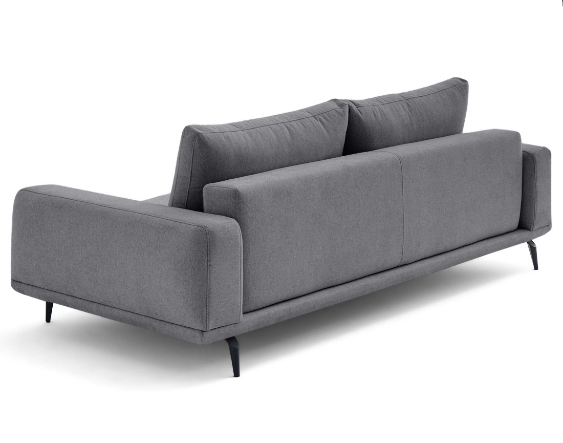 Canapé droit 3 places convertible en tissu Vicence