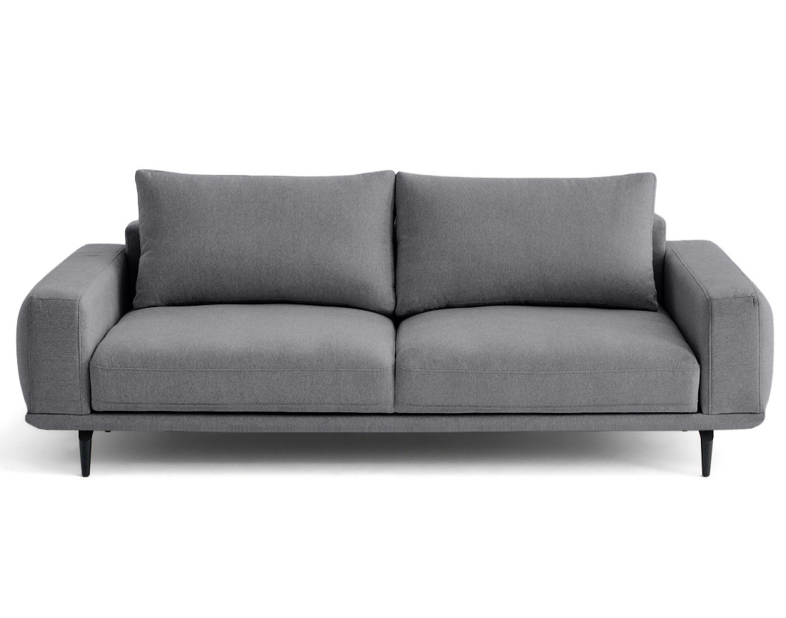 Canapé droit 3 places convertible en tissu Vicence