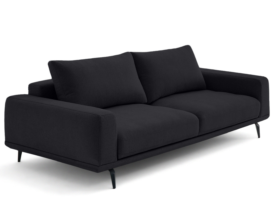 Canapé droit 3 places convertible en tissu Vicence