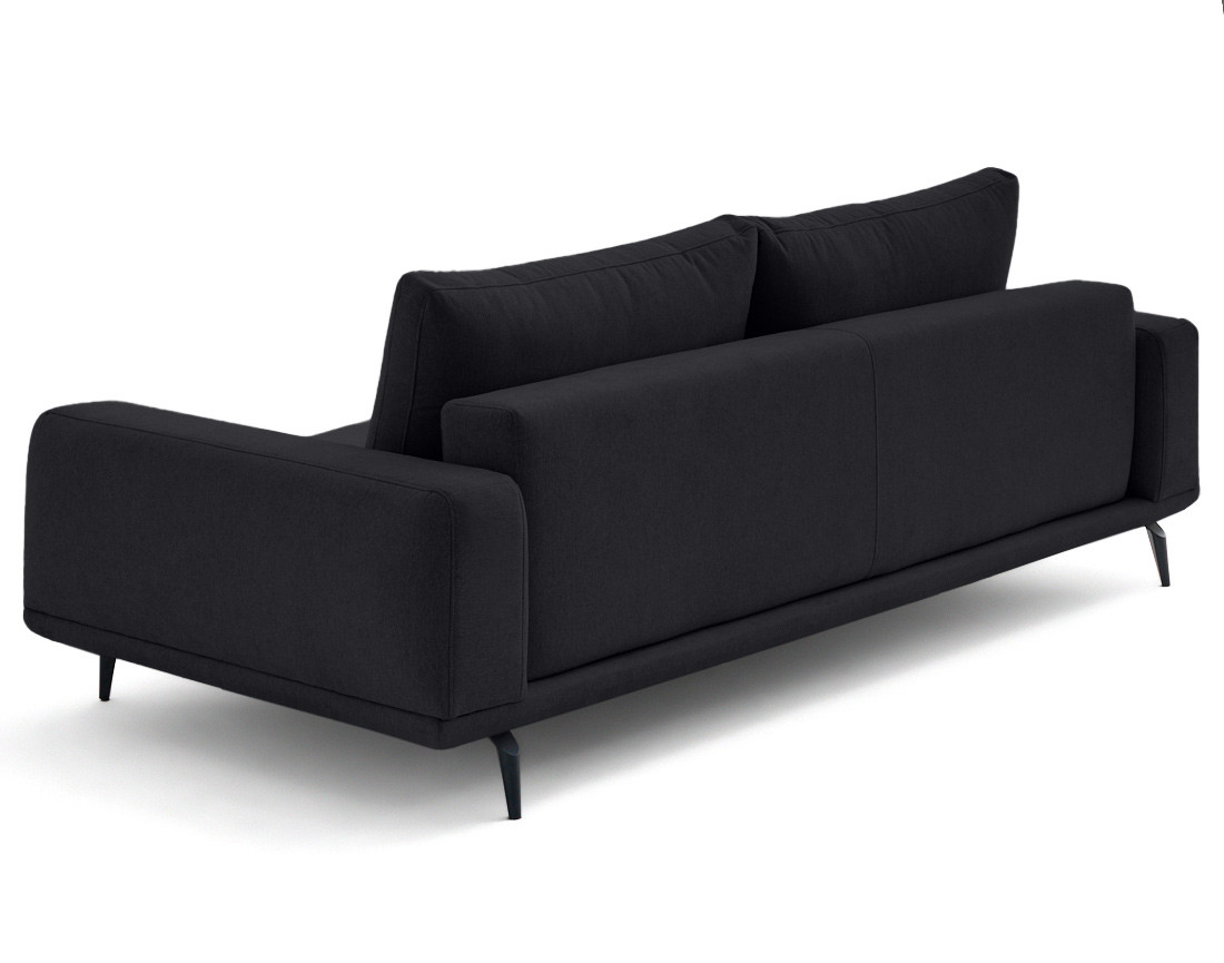 Canapé droit 3 places convertible en tissu Vicence