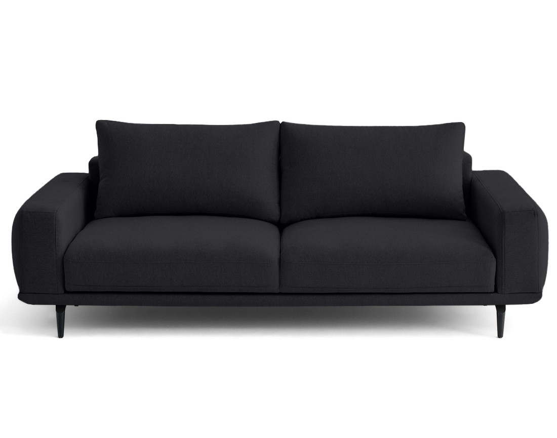 Canapé droit 3 places convertible en tissu Vicence