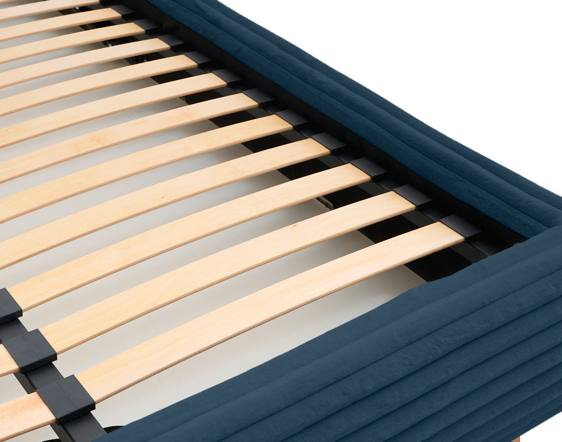 Lit coffre 180x200 sommier inclus fausse fourrure côtelé Cristal