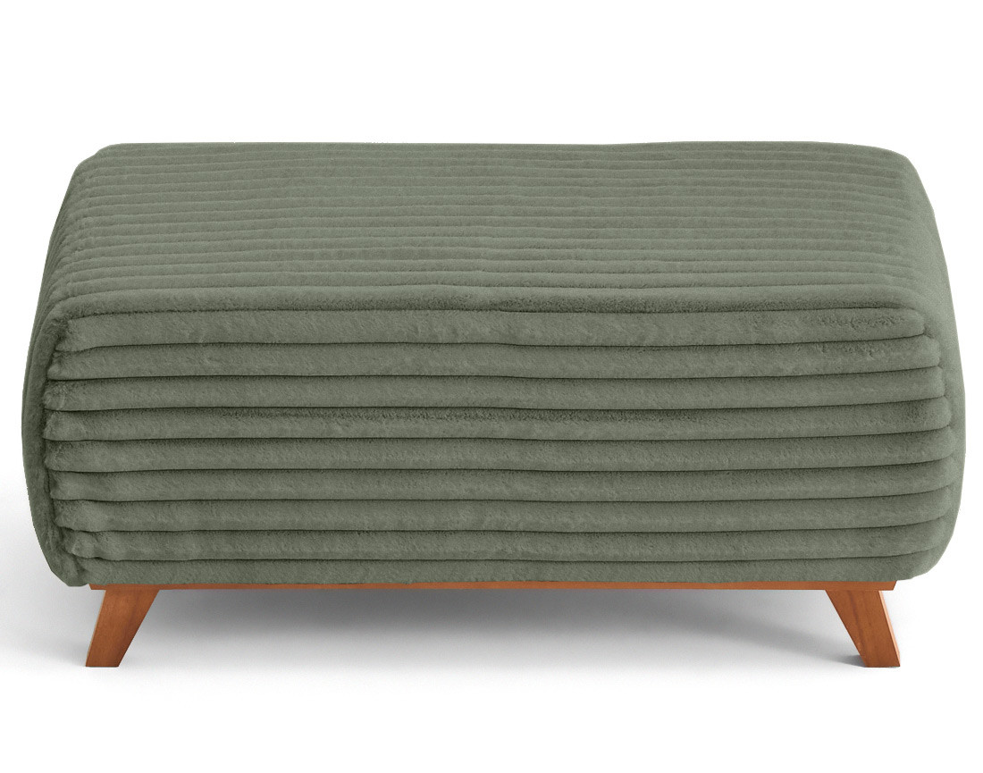 Lit coffre avec bout de lit 160x200 cm sommier inclus fausse fourrure côtelé Cristal