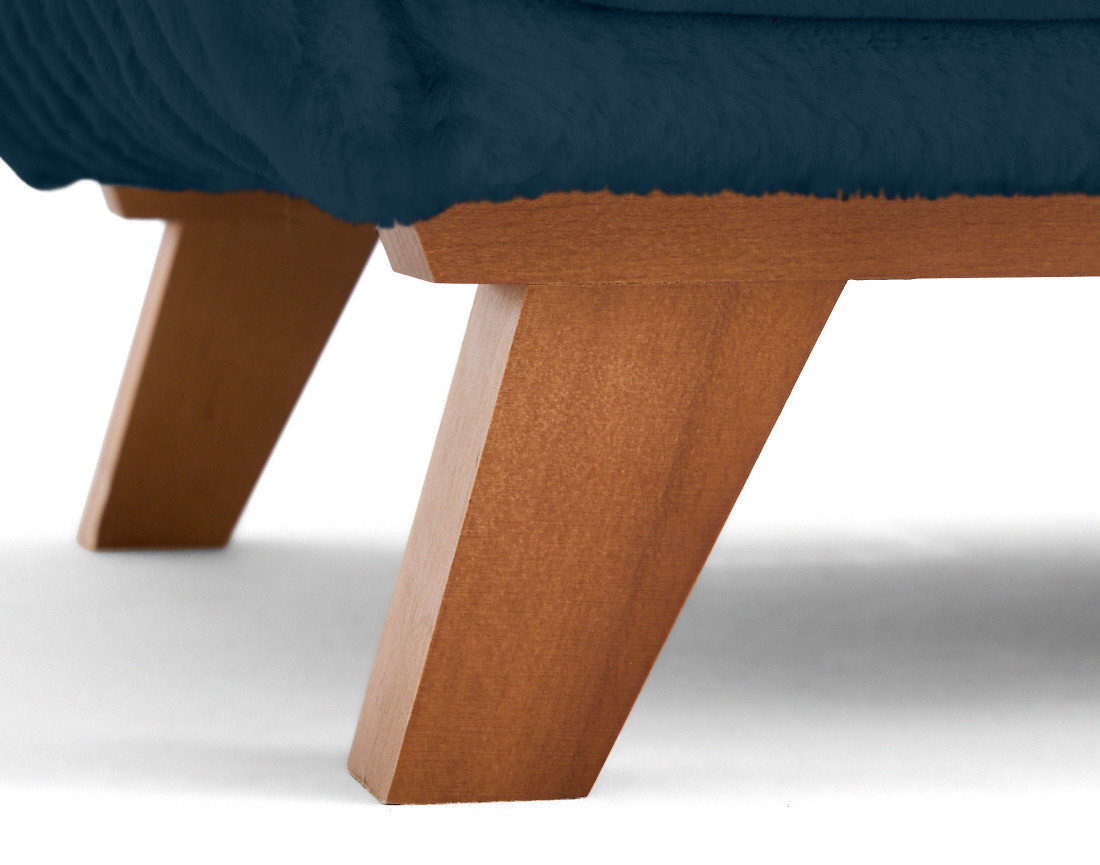 Bout de lit en fausse fourrure côtelé Cristal