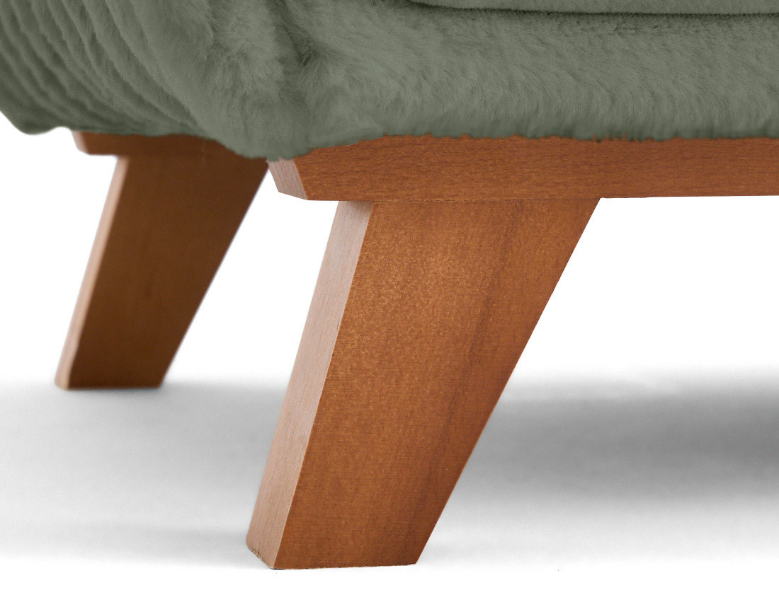 Lit coffre avec bout de lit 180x200 cm sommier inclus fausse fourrure côtelé Cristal