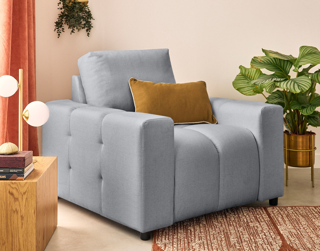 Fauteuil en tissu Crocus