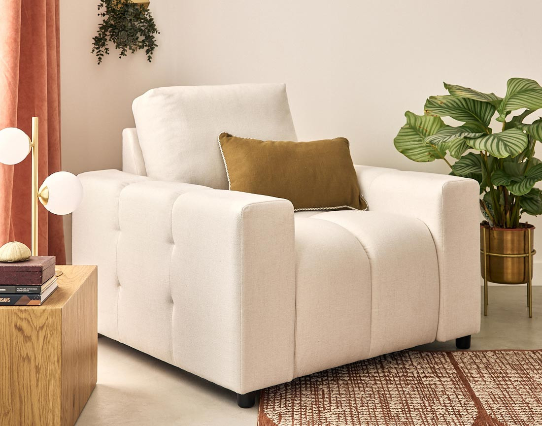 Fauteuil en tissu Crocus