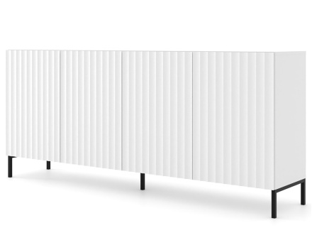 Buffet bas pieds noirs 200 cm Lara