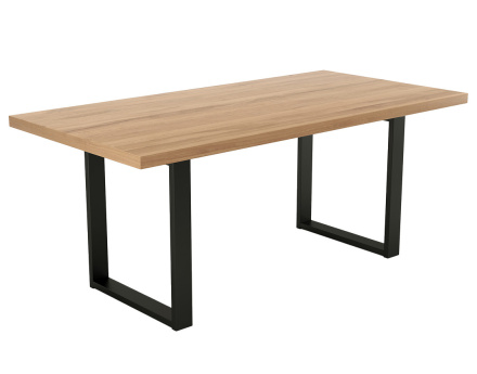 Table à manger chêne et hêtre massif 180 cm Jessie