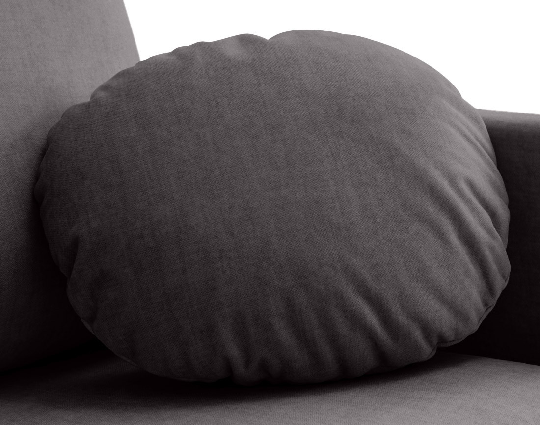 Canapé droit déhoussable 2 places en velours Serena