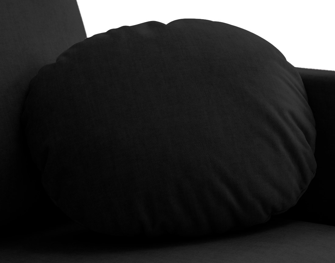 Canapé droit déhoussable 2 places en velours Serena