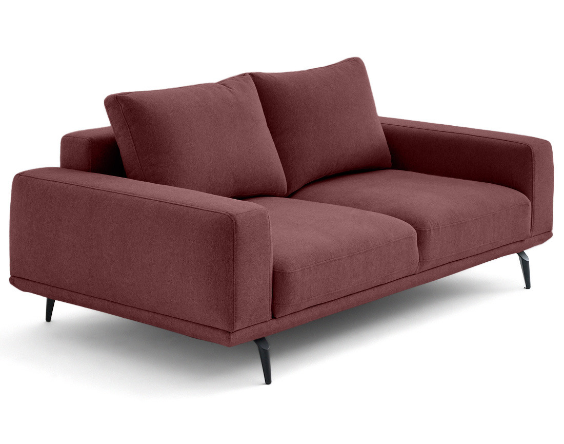 Canapé droit 2 places en tissu Vicence