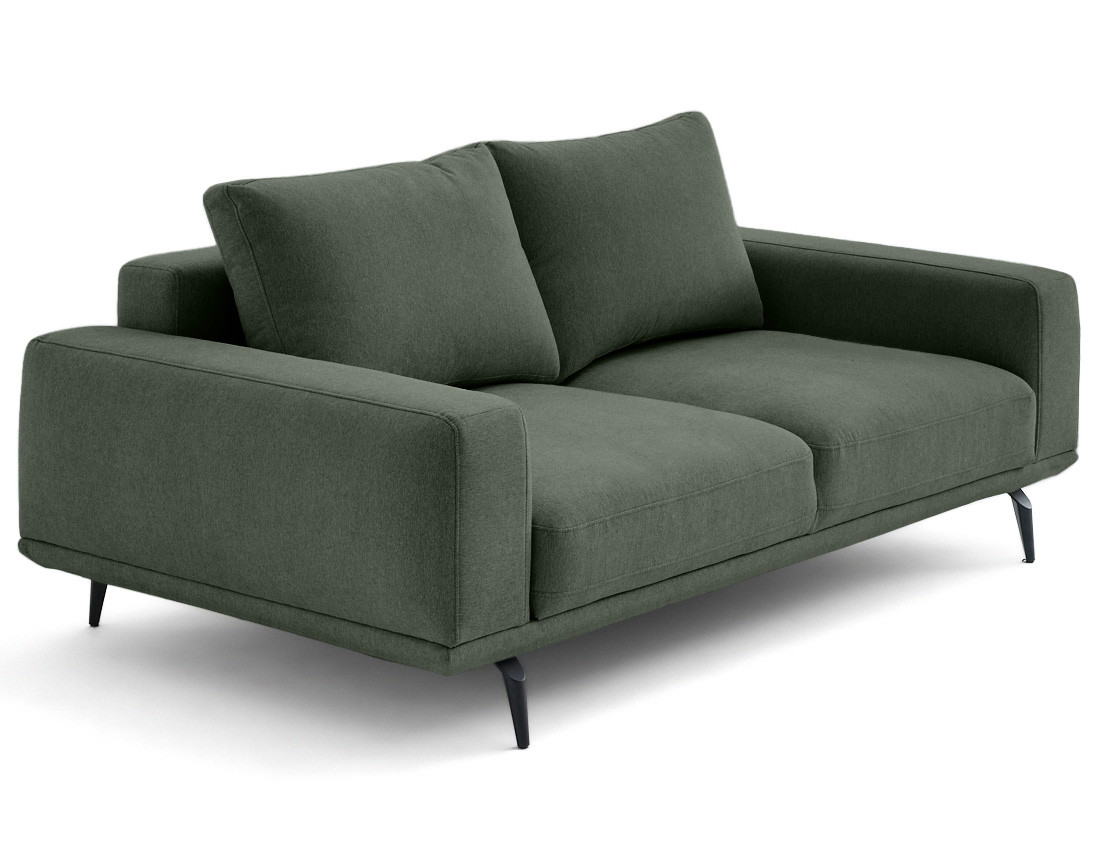 Canapé droit 2 places en tissu Vicence