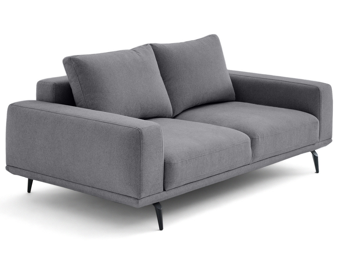 Canapé droit 2 places en tissu Vicence