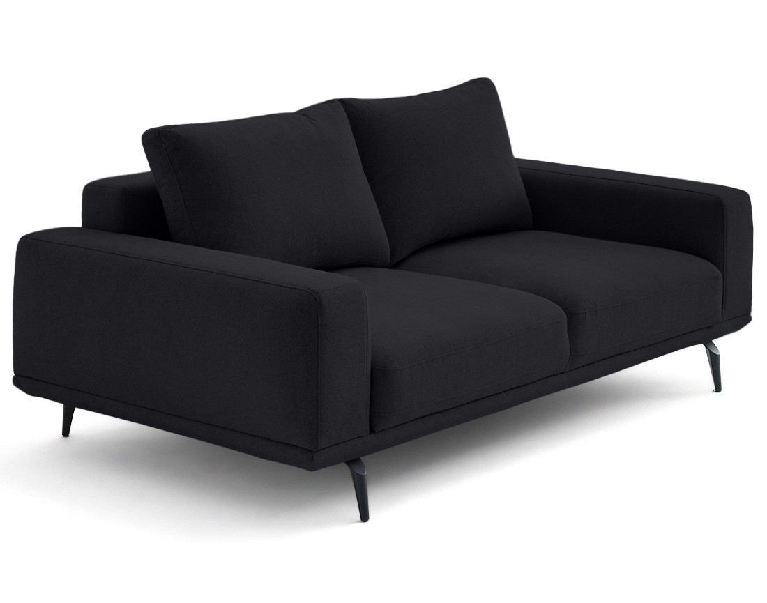 Canapé droit 2 places en tissu Vicence