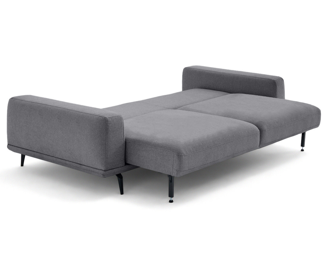 Canapé droit 3 places convertible en tissu Vicence