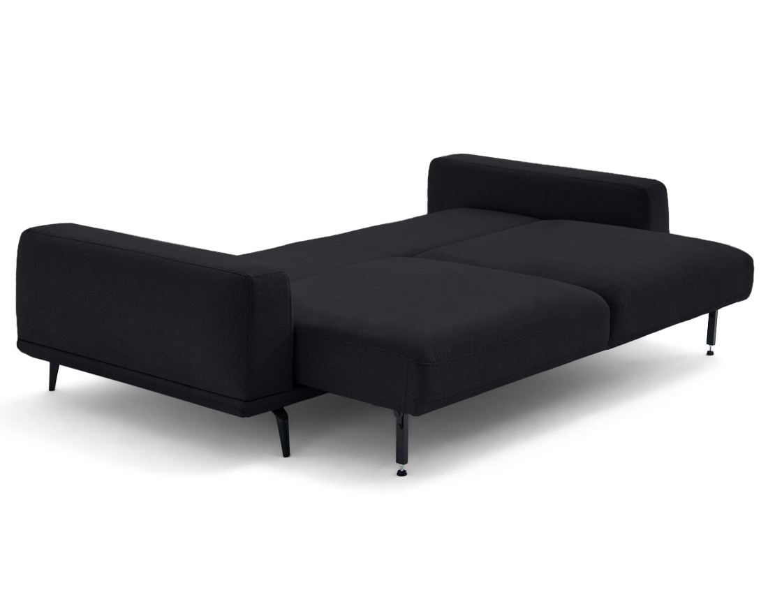 Canapé droit 3 places convertible en tissu Vicence