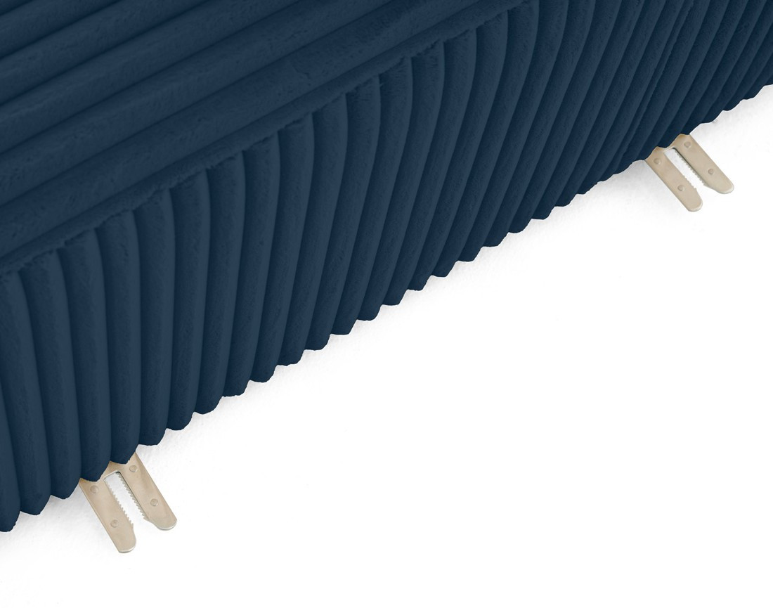 Module d'assise droit en velours côtelé grosses côtes Victoire