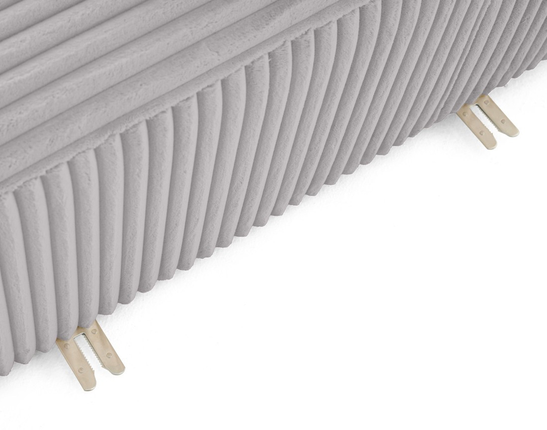 Module d'assise droit en velours côtelé grosses côtes Victoire