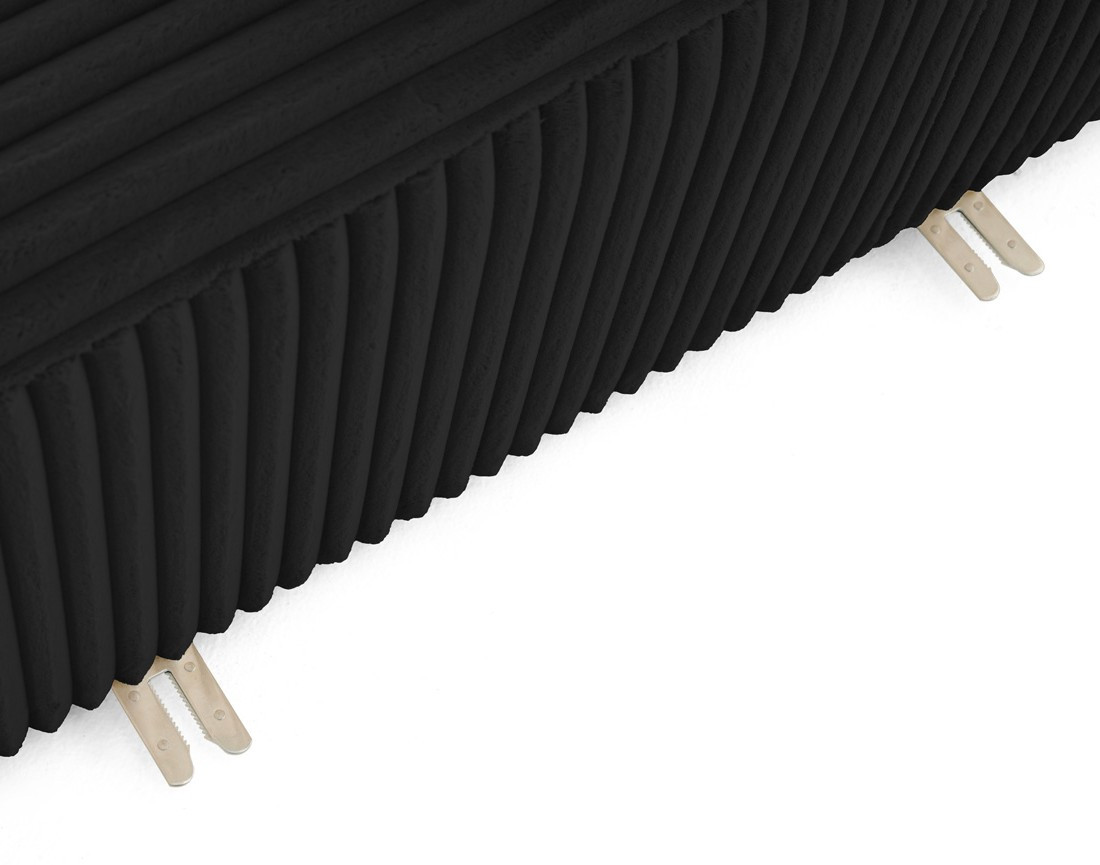 Module d'assise droit en velours côtelé grosses côtes Victoire