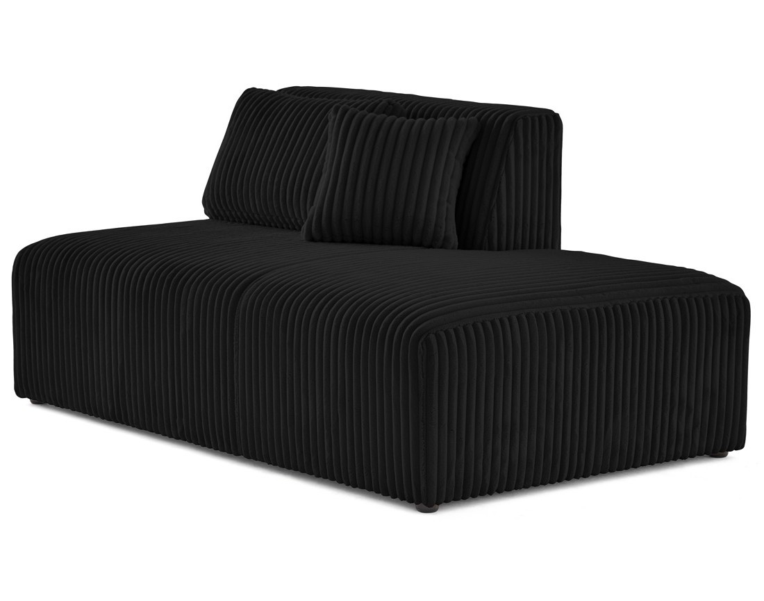 Module d'assise droit en velours côtelé grosses côtes Victoire