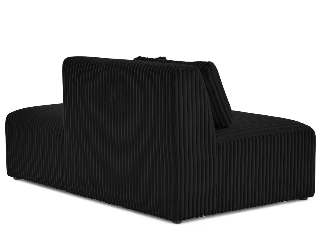 Module d'assise droit en velours côtelé grosses côtes Victoire