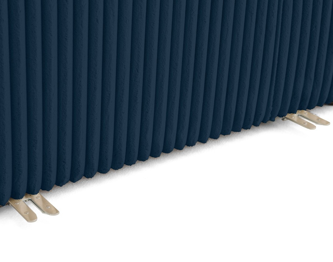 Module d'assise méridienne gauche en velours côtelé grosses côtes Victoire