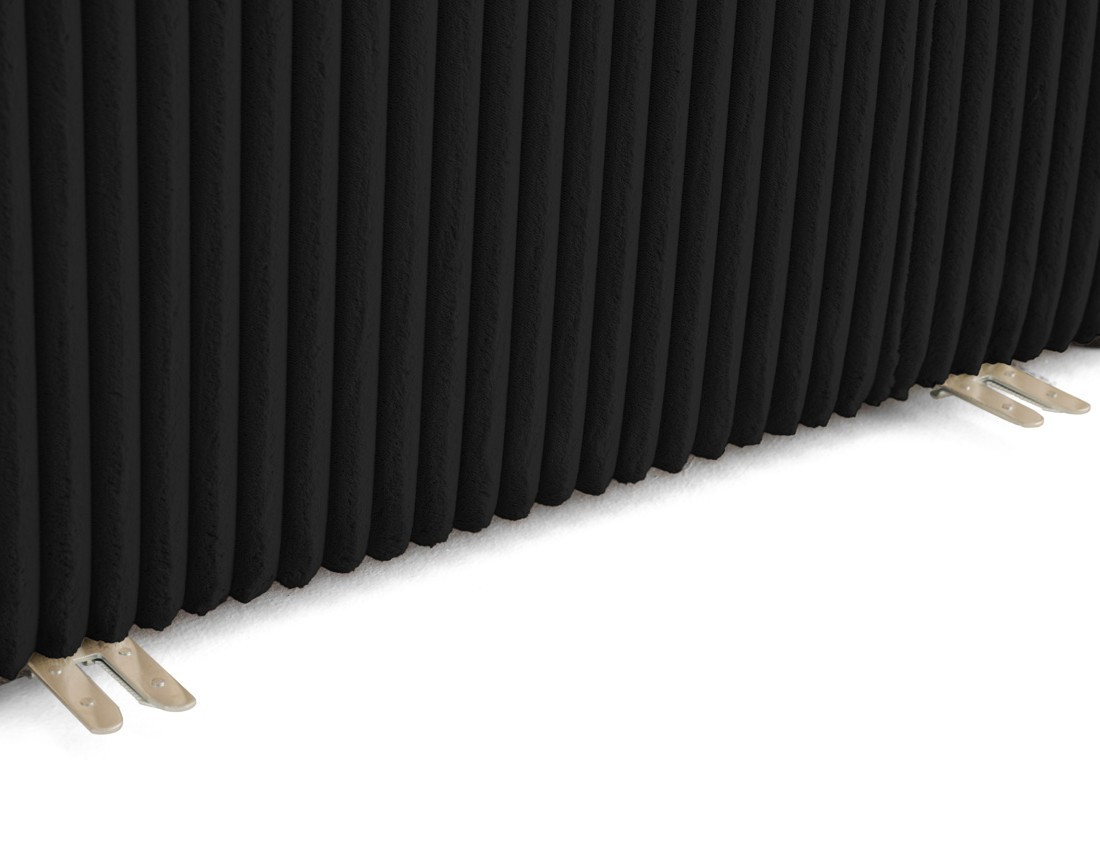 Module d'assise méridienne gauche en velours côtelé grosses côtes Victoire