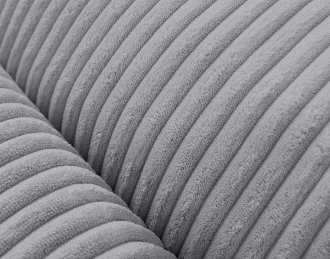 Lit coffre 140x190 en velours côtelé sommier inclus Pivoine