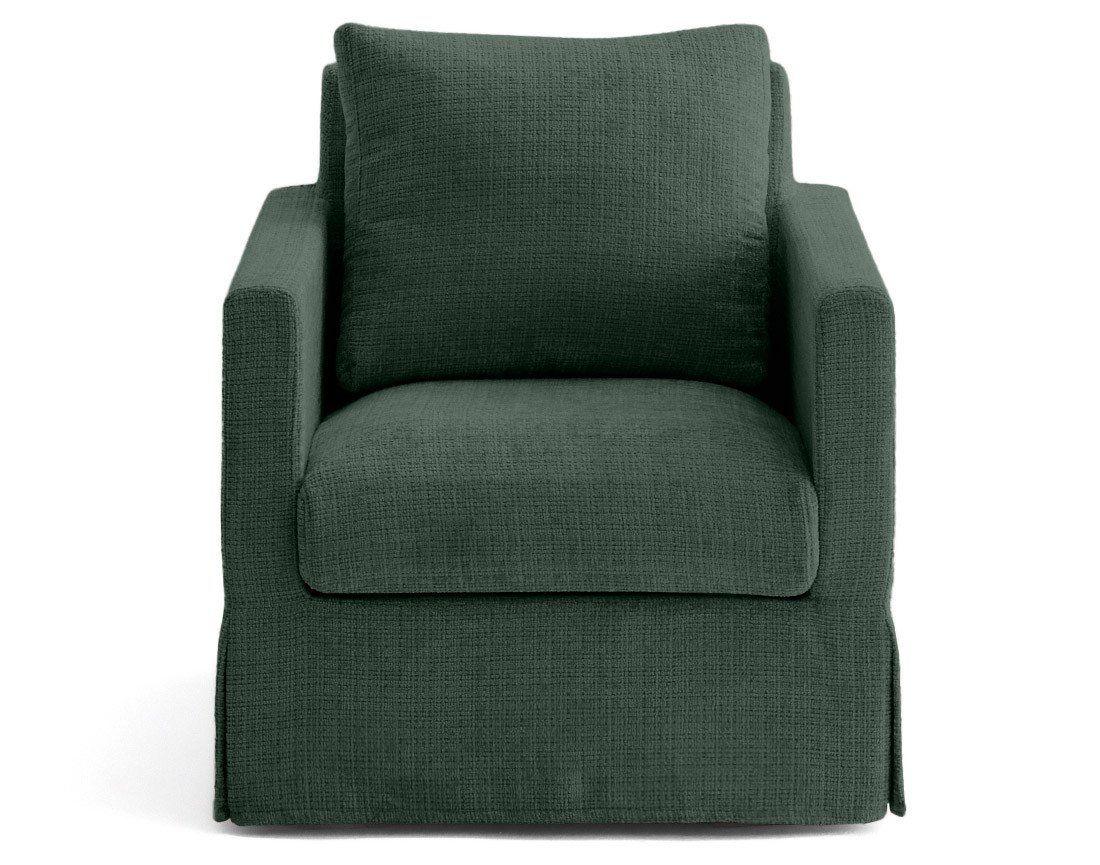 Housse en velours texturé pour fauteuil Serena