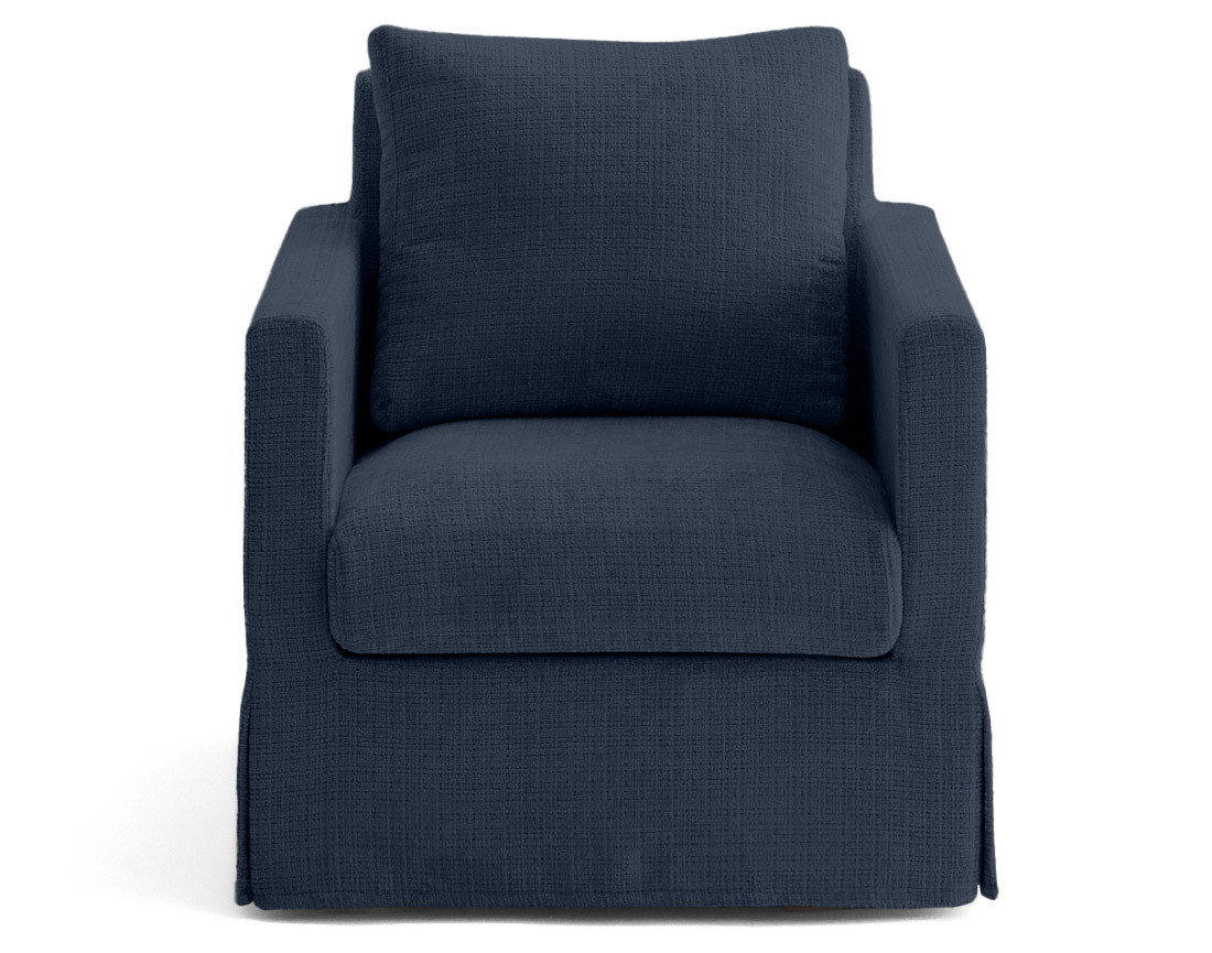 Housse en velours texturé pour fauteuil Serena