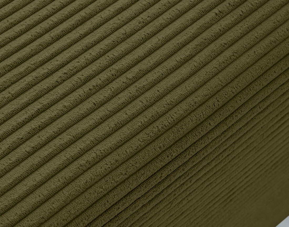 Fauteuil en velours côtelé Garance