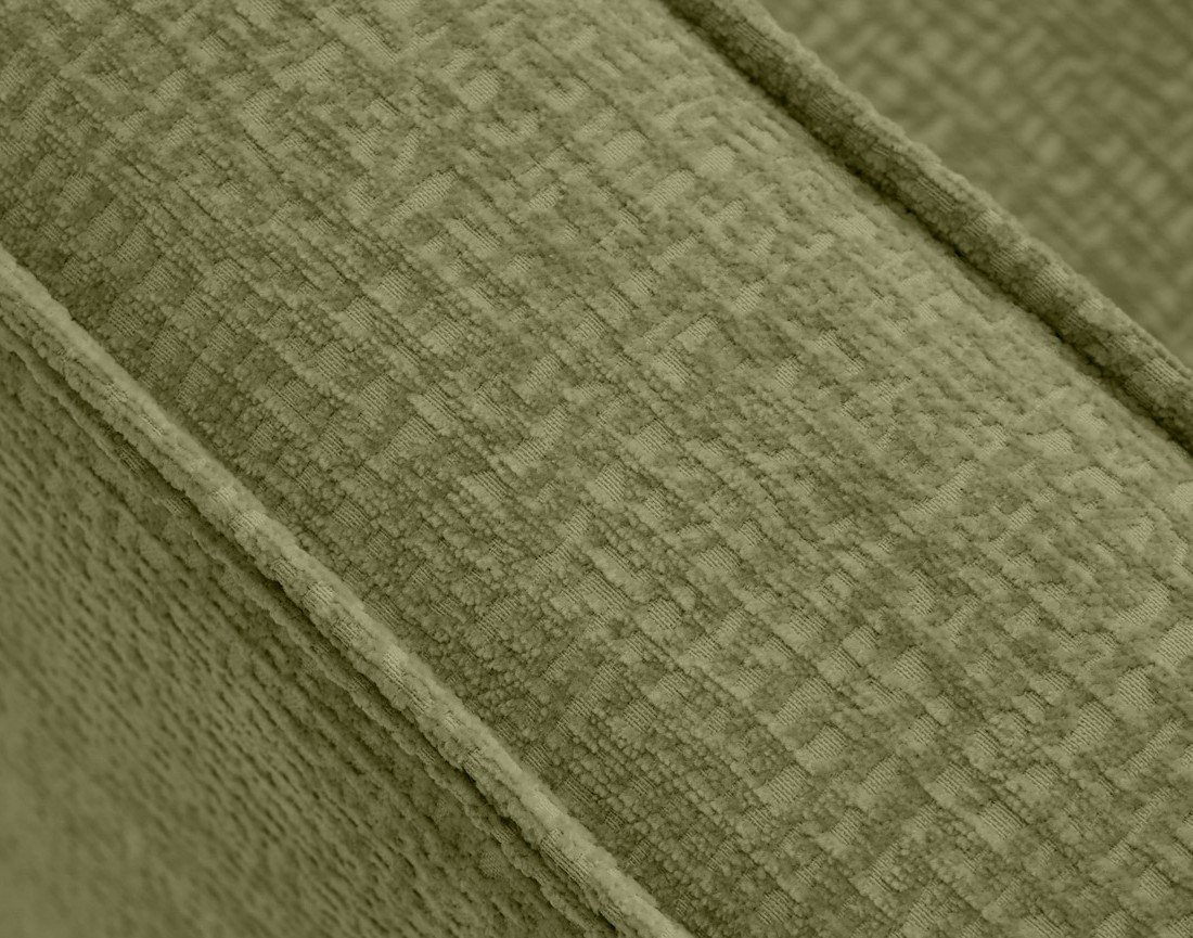 Canapé d'angle gauche 4 places convertible en tissu velours relief Jake