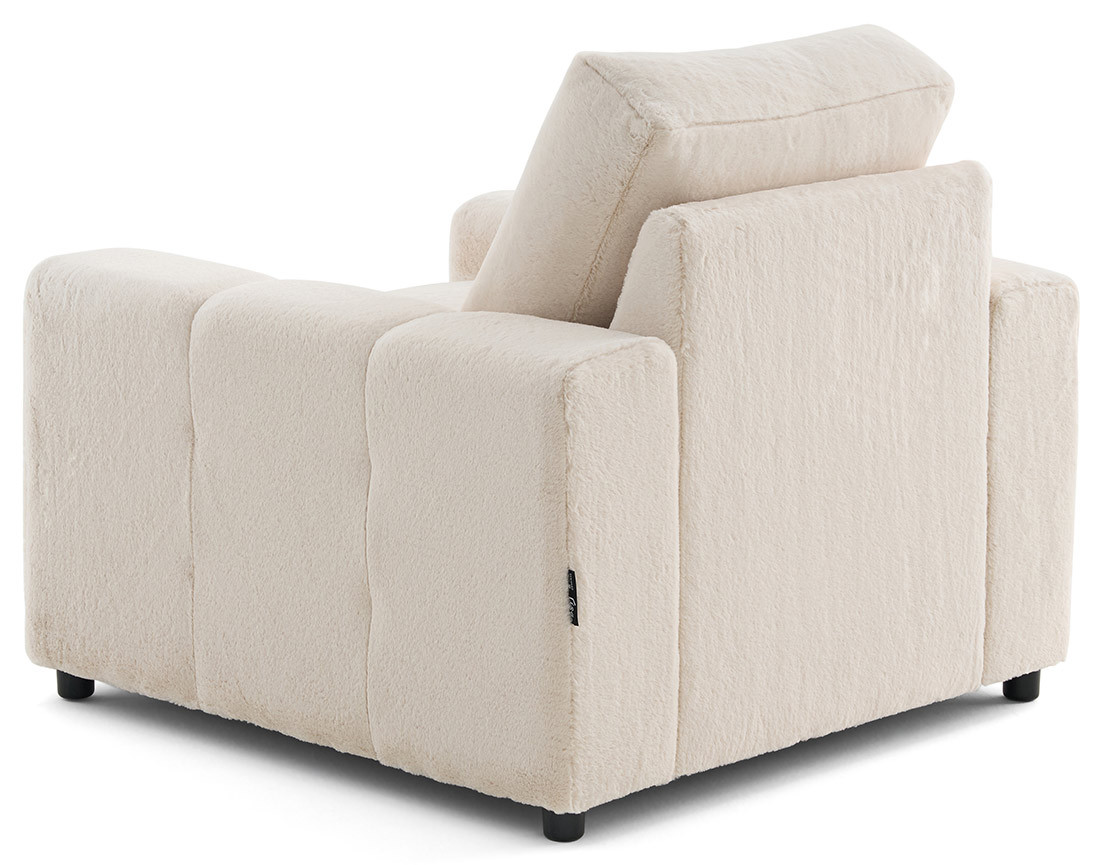 Fauteuil en fausse fourrure Crocus