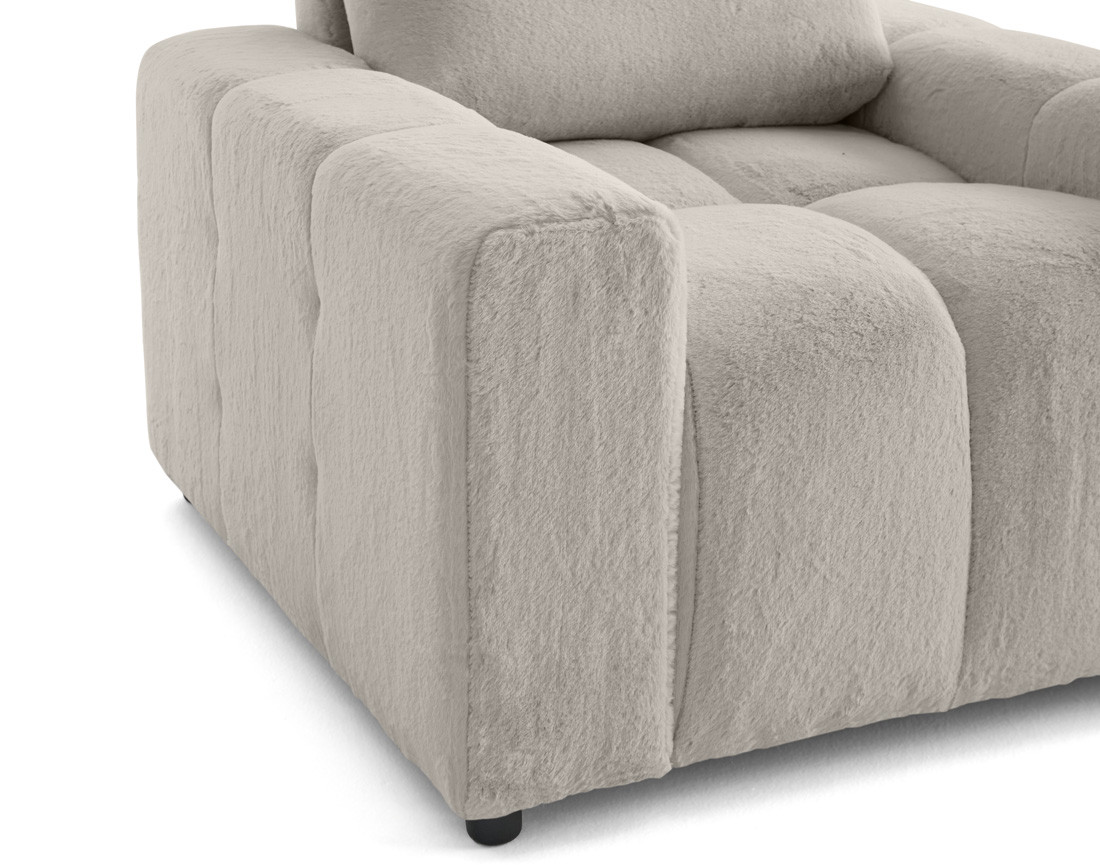 Fauteuil en fausse fourrure Crocus