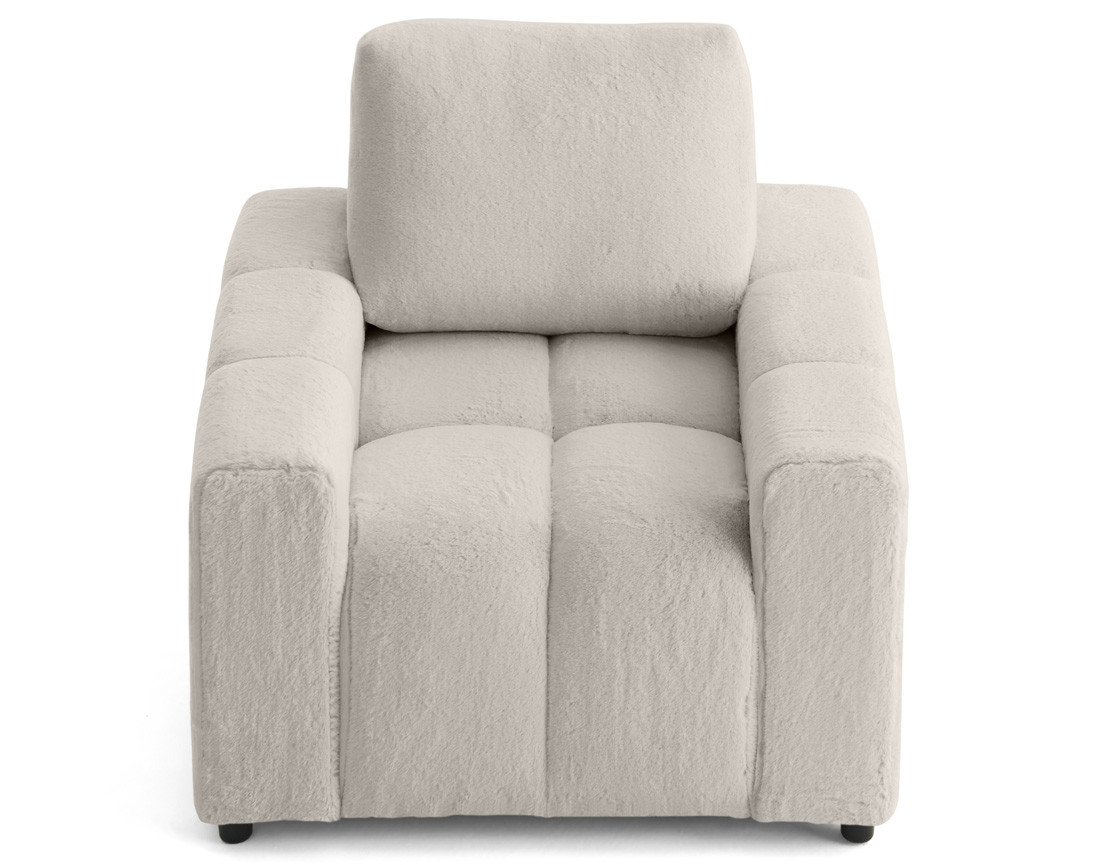 Fauteuil en fausse fourrure Crocus
