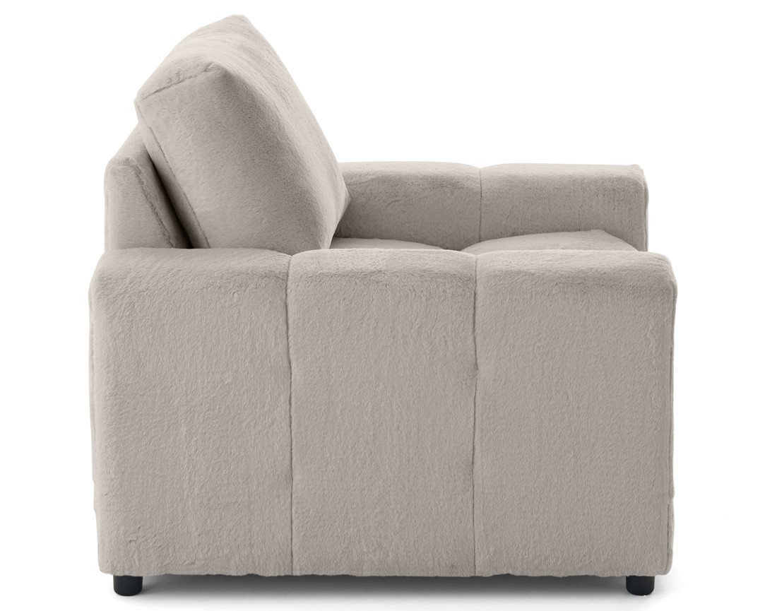 Fauteuil en fausse fourrure Crocus