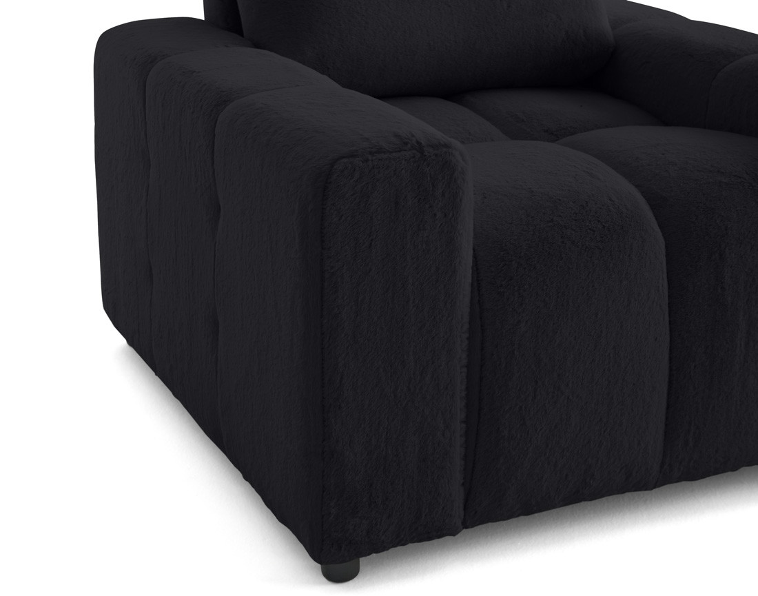 Fauteuil en fausse fourrure Crocus