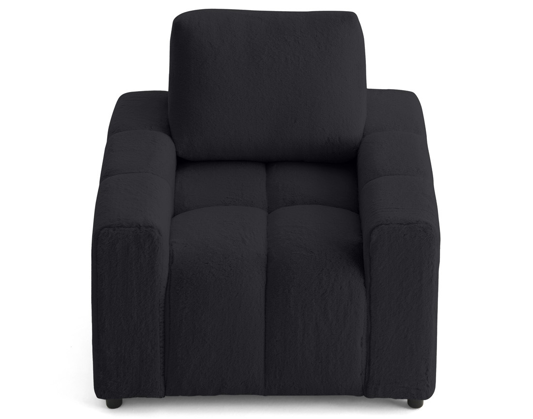 Fauteuil en fausse fourrure Crocus