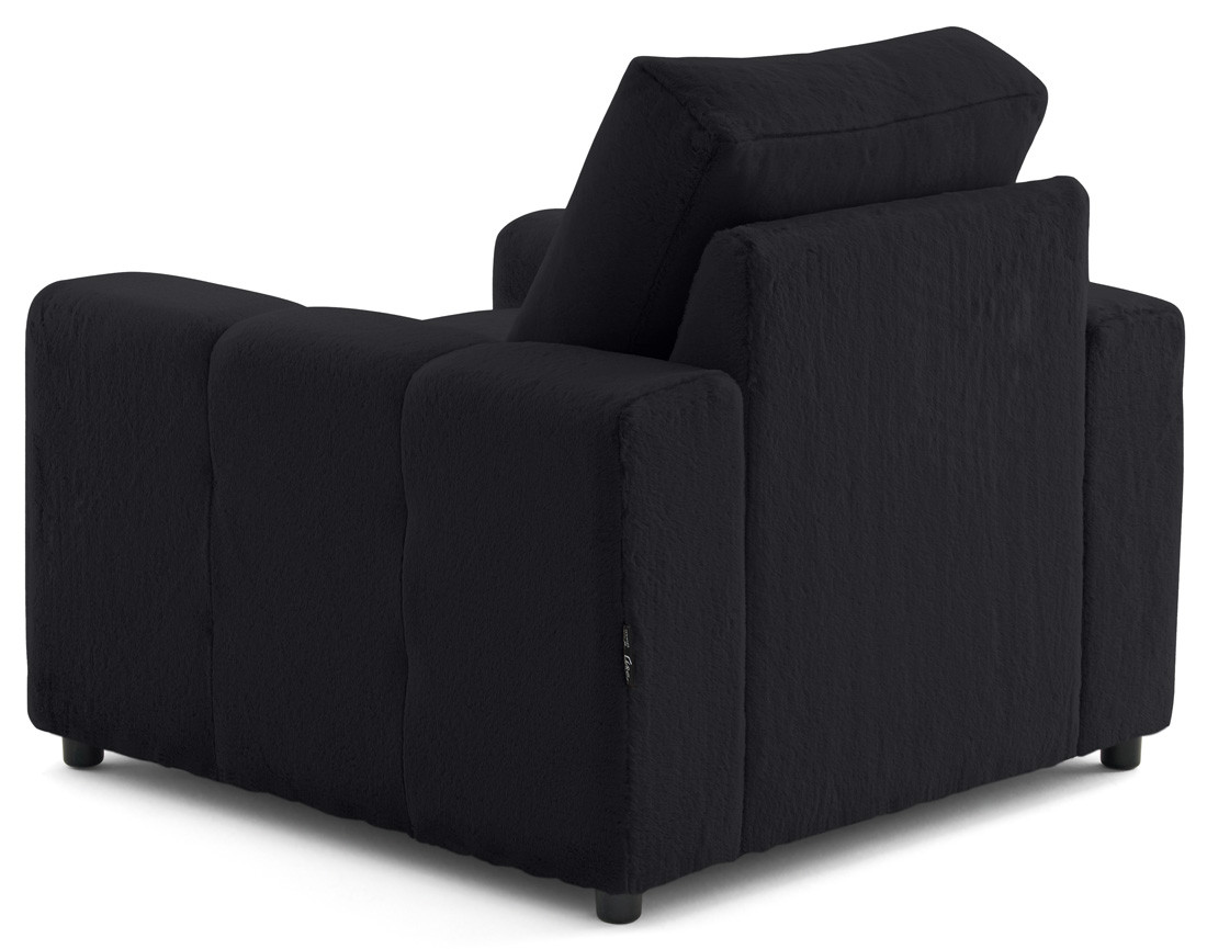 Fauteuil en fausse fourrure Crocus