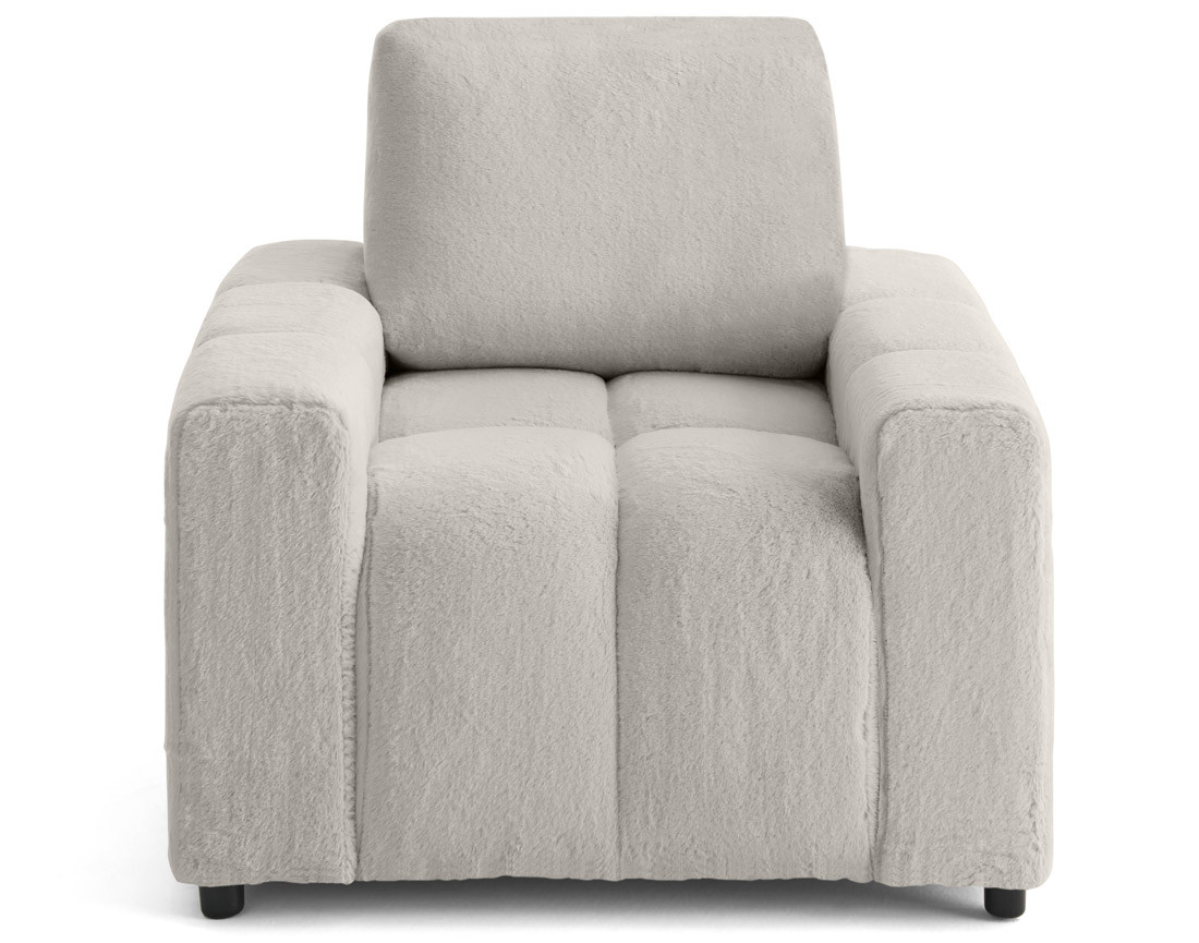 Fauteuil en fausse fourrure Crocus