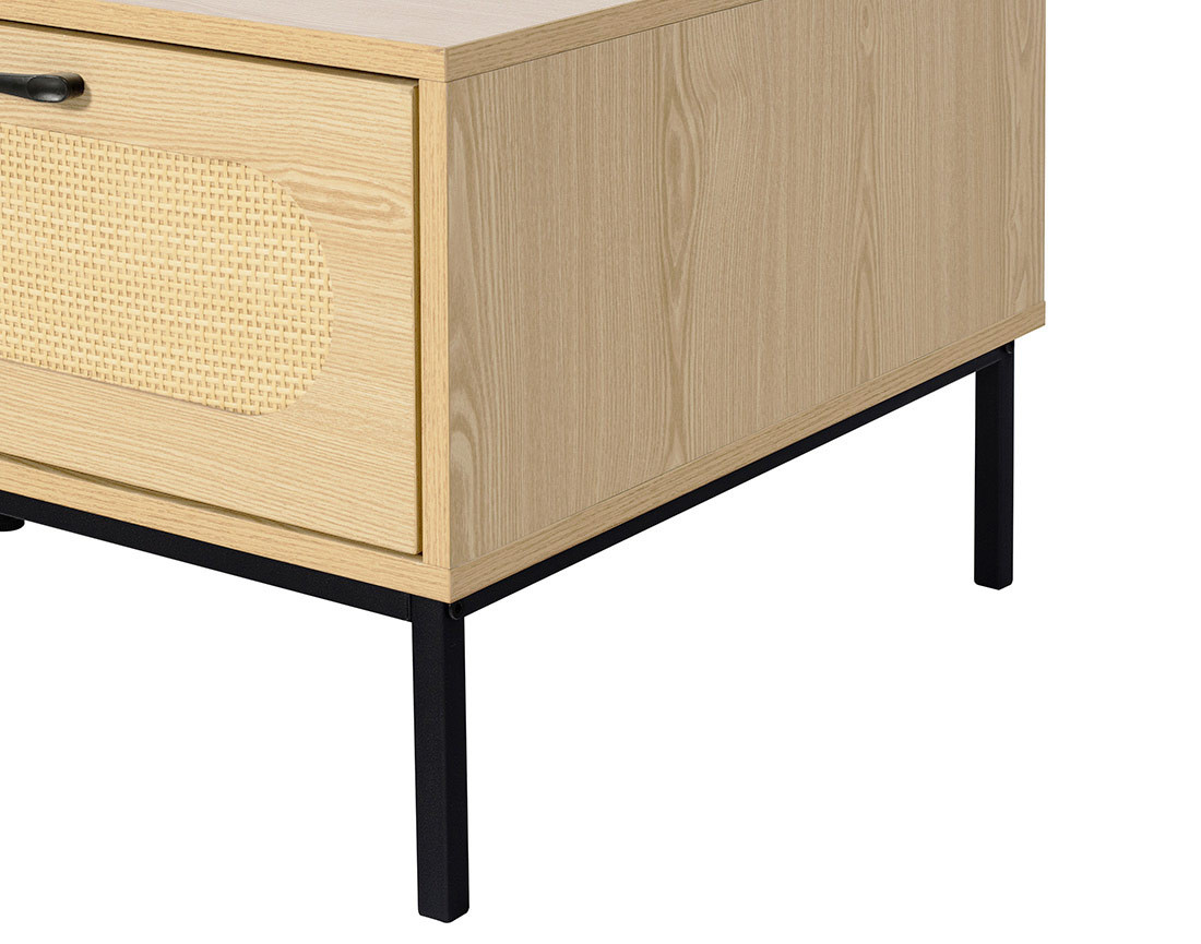 Table basse bois 1 tiroir et 1 niche  110 cm Nagato