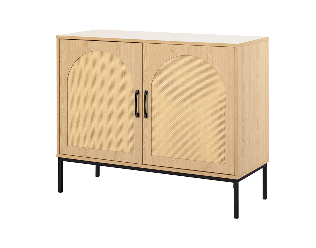 Buffet bas bois 2 portes 100 cm Nagato