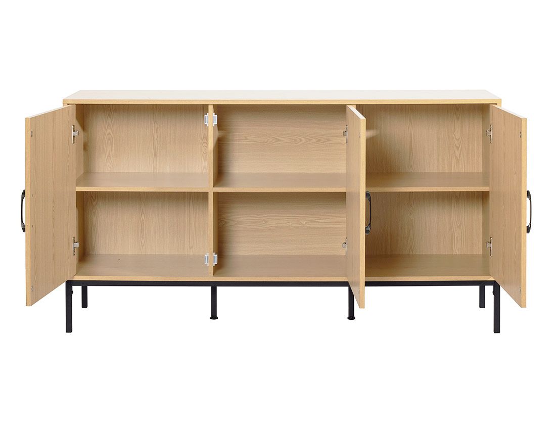 Nagato - buffet bas - bois - 150 cm Bestmobilier